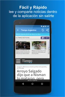 Diarios Argentina android App screenshot 0