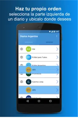 Diarios Argentina android App screenshot 1