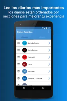 Diarios Argentina android App screenshot 2